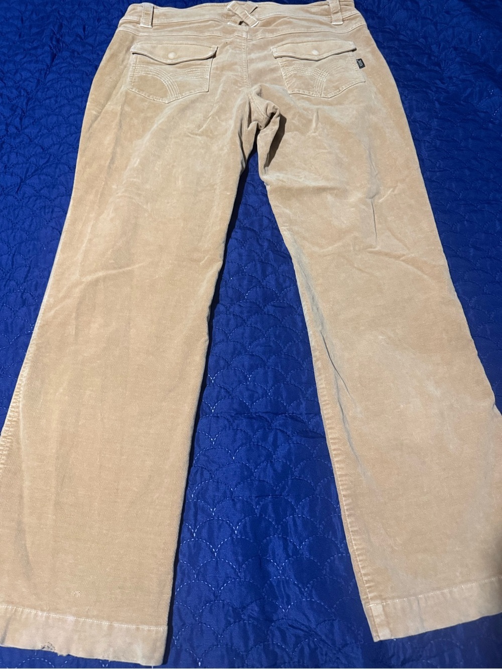 Beige Corduroy Straight-Leg Pants KUHL 12x30 - Picture 6 of 8